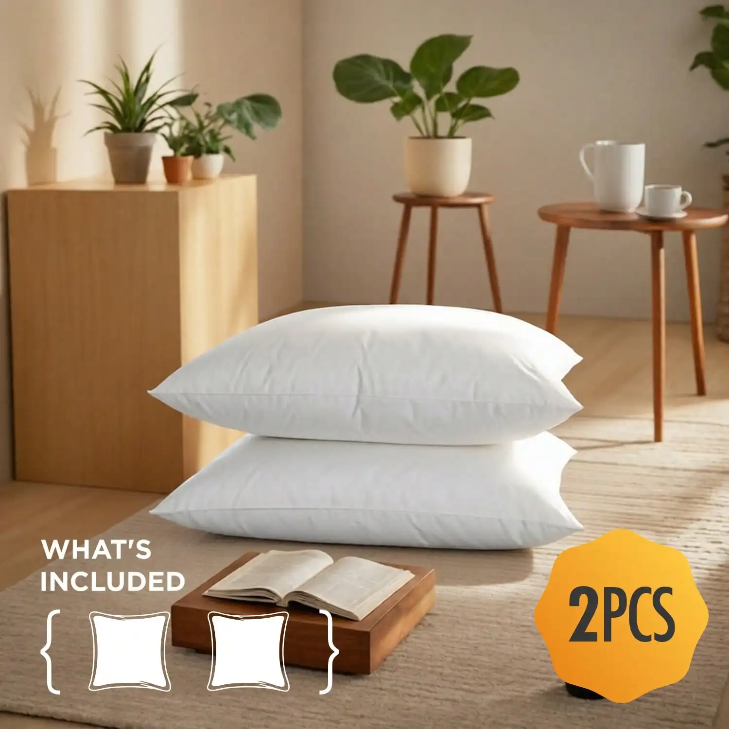 Pillow Insert 18X18 - ชุด 2 ชิ้น และ ชุด 4