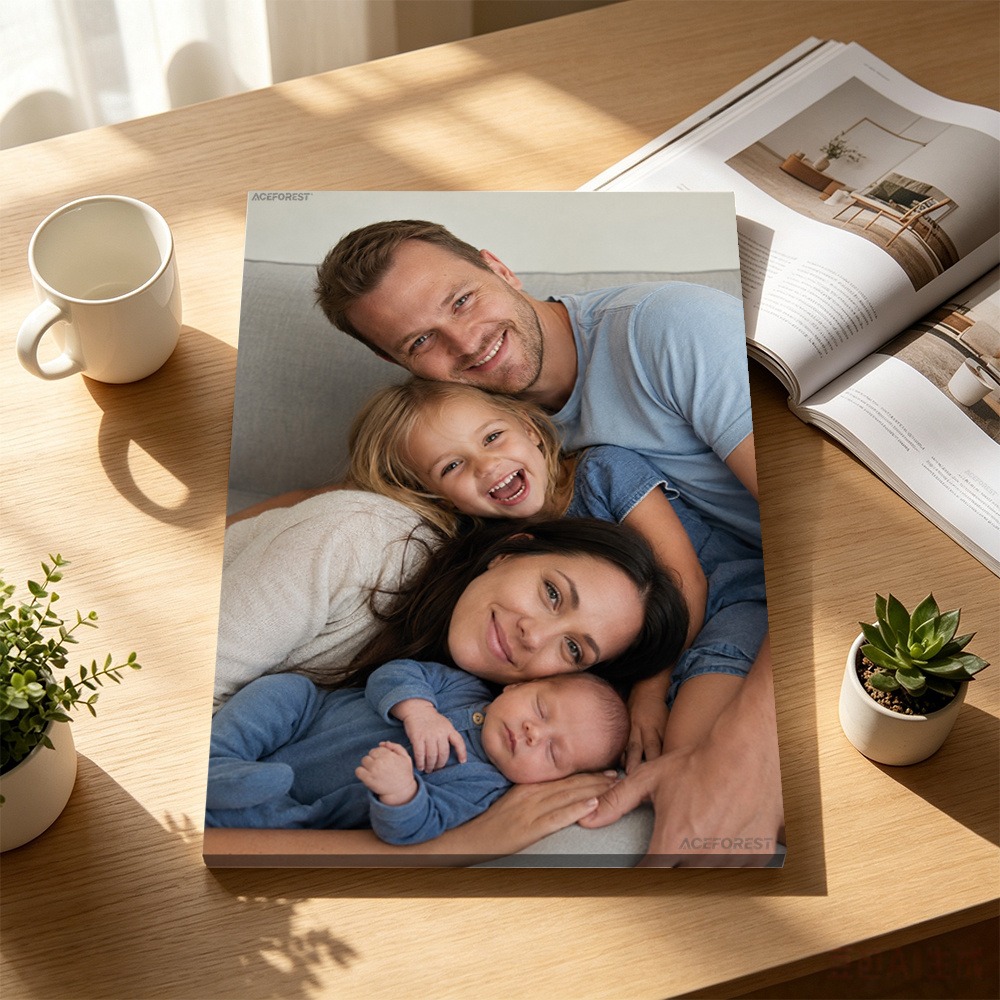 Home Textile - ภาพพิมพ์บนผ้าแคนวาส 2D แบบปรับแต่งได้พร้อมกรอบไม้ ภาพครอบครัวหรือคู่รักแบบกำหนดเอง พิมพ์เงา ตกแต่งผนังภายในบ้าน