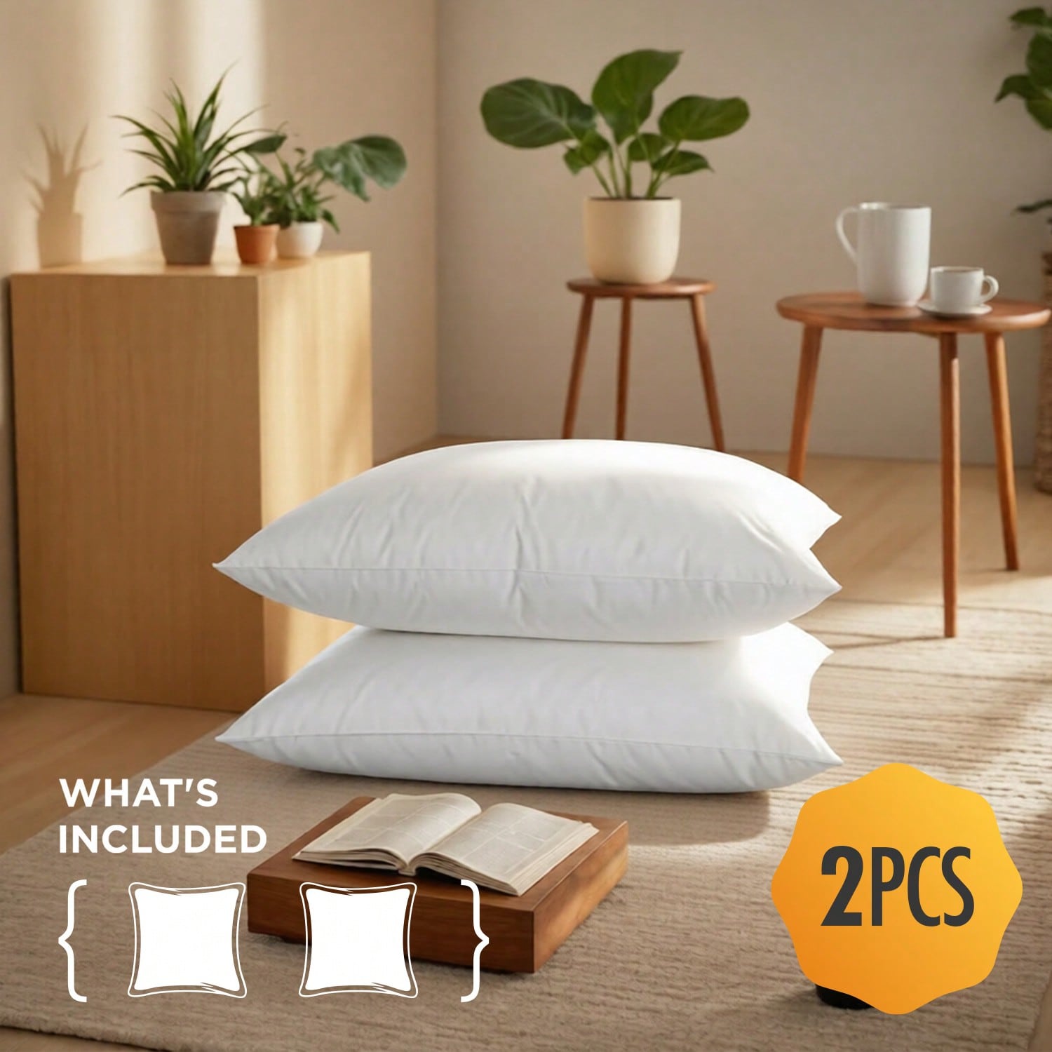ชุด 2 ชิ้น และ ชุด 4 ชิ้น ไส้ห - Pillow Insert 18X18 บทวิจารณ์และราคา