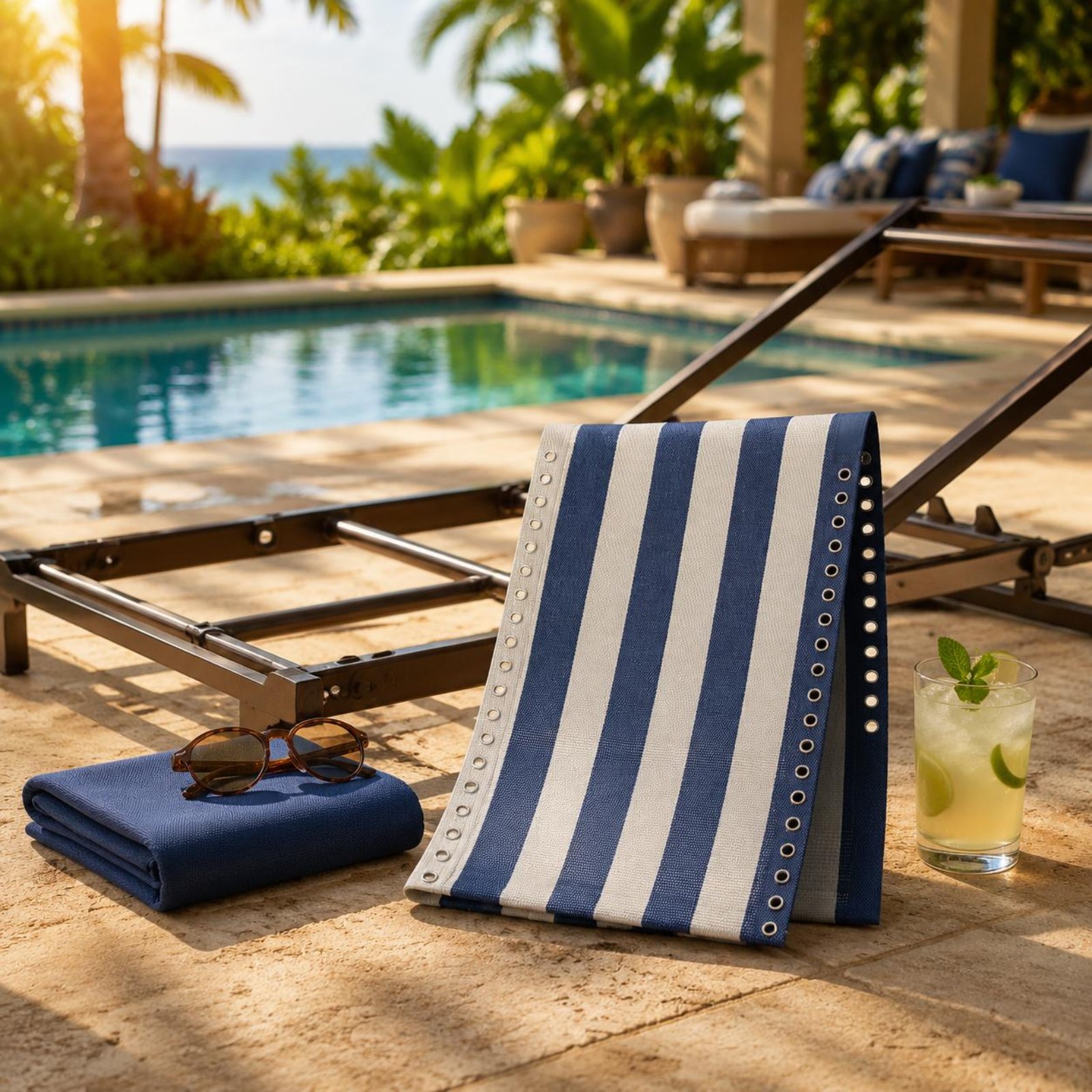 เก้าอี้ปรับเอนผ้าลายทาง เก้าอี - Home Textile บทวิจารณ์และราคา