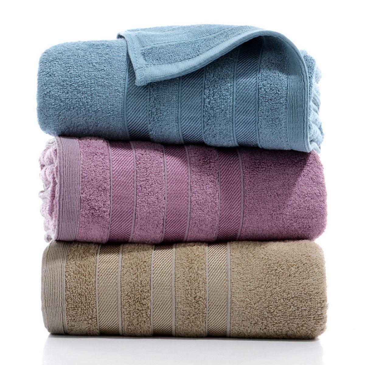 ผ้าขนหนูผ้าฝ้ายไม้ไผ่หรูหรา 1  - Home Textiles Face Towel บทวิจารณ์และราคา
